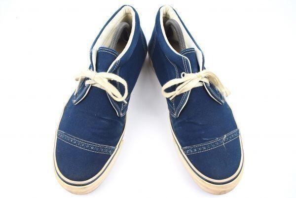 Made In Japan BEAUTY & YOUTH UNITED ARROWS Canvas High-Top Sneakers 27.0 Navy(USED)