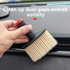 SEAMETAL Multifunctional Car Cleaning Brush Auto Air Outlet Gaps Dust Removal Brush Soft Bristles Car Interior Duster Clean Tool