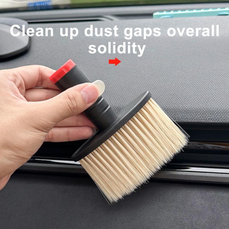SEAMETAL Multifunctional Car Cleaning Brush Auto Air Outlet Gaps Dust Removal Brush Soft Bristles Car Interior Duster Clean Tool