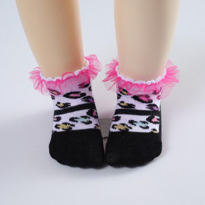 5 Paare/los Baby Socken 0-12 Monate Baumwolle Kinder Socken Cartoon Print Bögen Mädchen Nette Neugeborene Junge Kleinkind Kinder Socken