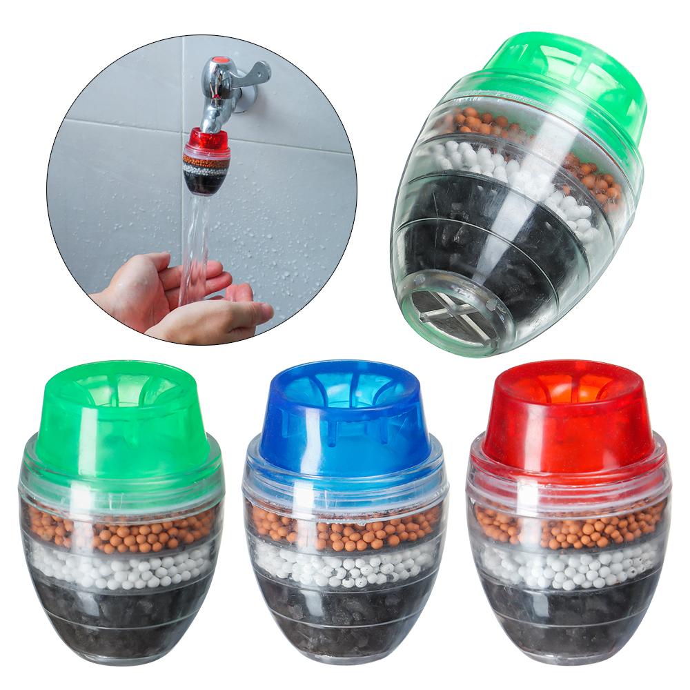 

Bathroom Plastic Household Clean Tap Filter Purifier Carbon Filter Water Faucet синій