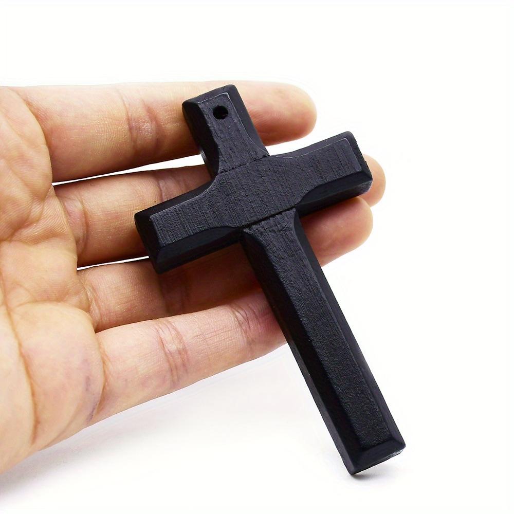 10 sztuk Solidny Drewniany Krzyż Jezus Katolicki Krzyż Ozdoby Kościelne Drewniane Krzyże do Montażu na Ścianie Dekoracje Ścienne do Domu.