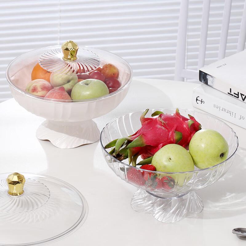 Deou Starlight Drainable Lidded Fruit and Snack Plate (2-Pack)