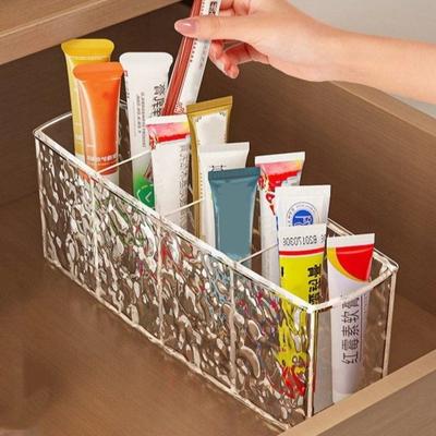 Multi-functional Medicine Storage Box - Transparent Compartment Organizer, Desktop Organizer, Suitable for Tubular Medicine and Ointment Storage Rack