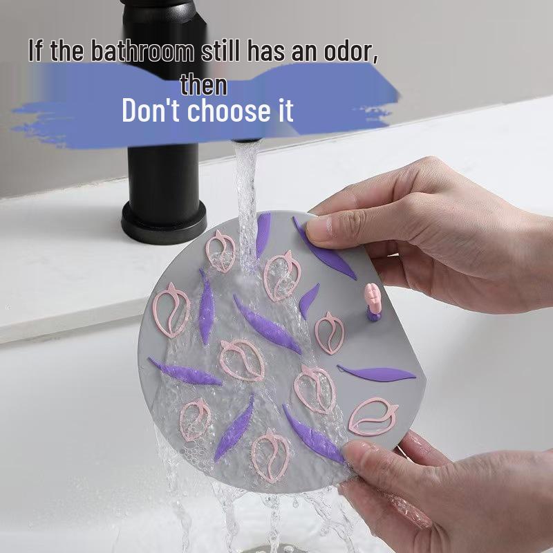 Anti-Odor Drain Cover: Thickened Insect-Proof Mat for Bathroom, Toilet, and Kitchen