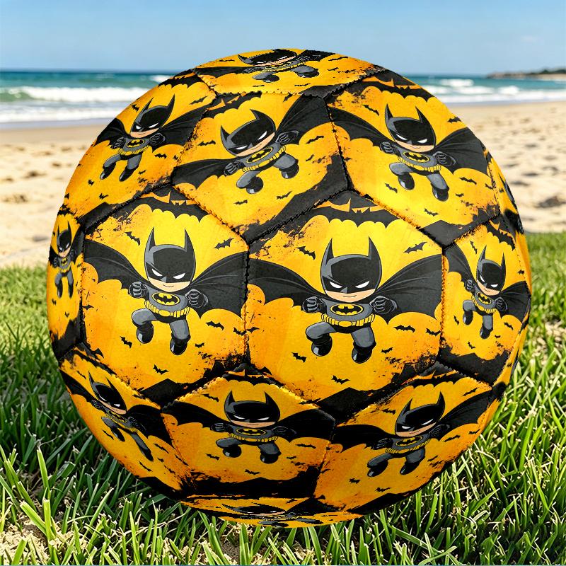 Batman Print Size 5 Soccer Ball, PU Wear Resistant Football for Match Training and Daily Practice, Birthday Gift for Soccer Fans