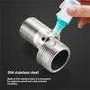 360 Grad verstellbare abgewinkelte gebogene Basis Edelstahl Duschhahn-Adapter Gebogene Füße für Küche und Bad