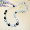 S925 Sterling Silver Black Agate & Pearl Choker Necklace for Women - Niche Luxury Design