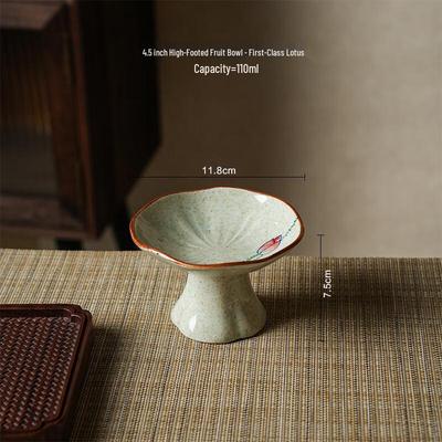 Chinesische Retro Zen Keramik Dessertplatte