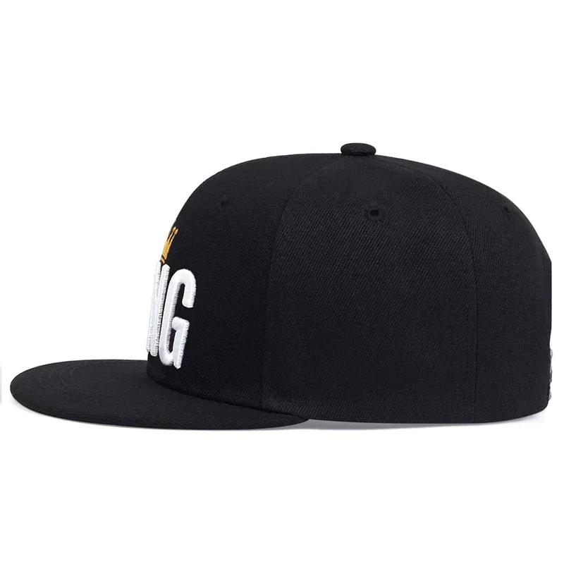 Unisex Crown KING Embroidery Hip-hop Hats Spring And Autumn Outdoor Adjustable Sports Casual Baseball Caps Sunscreen Hat