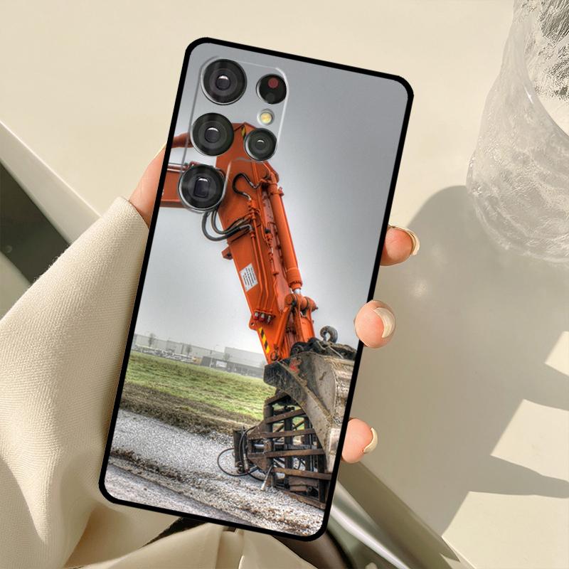 Excavator Case For Samsung Galaxy S25 S24 S23 S22 S21 S20 Ultra S9 S10 Plus S21 FE S25 FE Back Cover