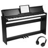 Piano Digitale Compatibile Bluetooth 88 Tasti con Triplo Pedale e MIDI USB, Tasti Sensibili al Tocco, 88 Tasti Pesati Jack Cuffie, Schermo LED,