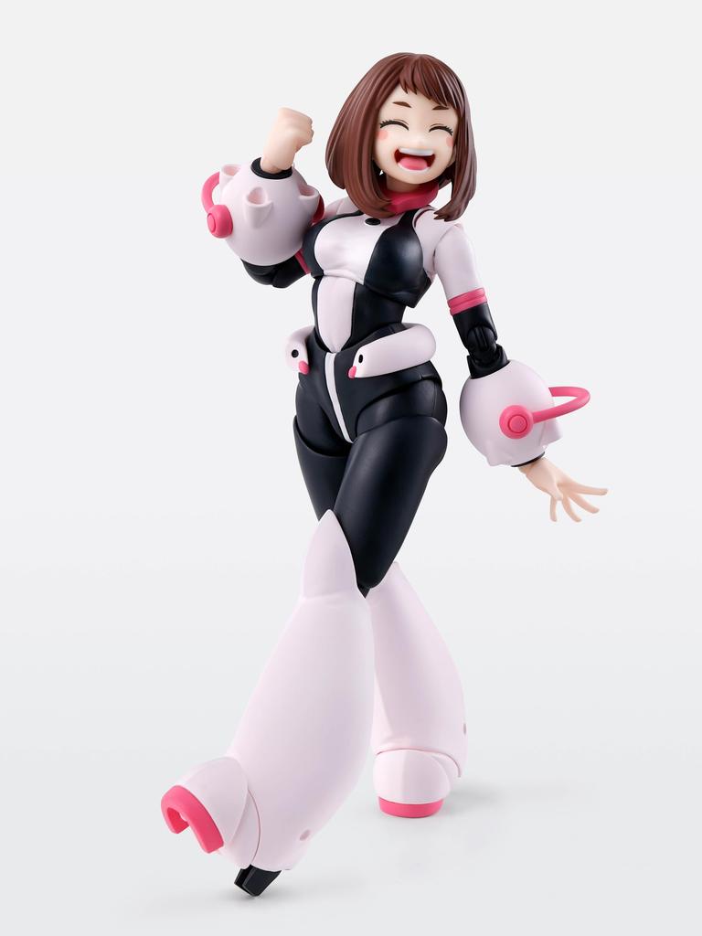 TAMASHII NATIONS My Hero Academia Ochaco ca. PVC ABS lackierte Actionfigur S.H.Figuarts Uraraka, 130mm, &