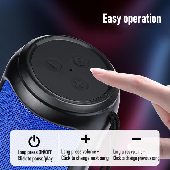 A3 Bluetooth-compatible Speaker Small Surround Sound Portable Stereo Wireless Subwoofer with Diaphragm for Shower