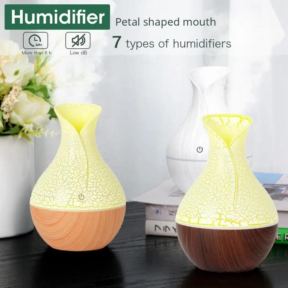 Wood Grain Humidifier Aroma Diffuser Atomizer USB Household Humidifier Hydrating Instrument Desktop Humidifier 130ML