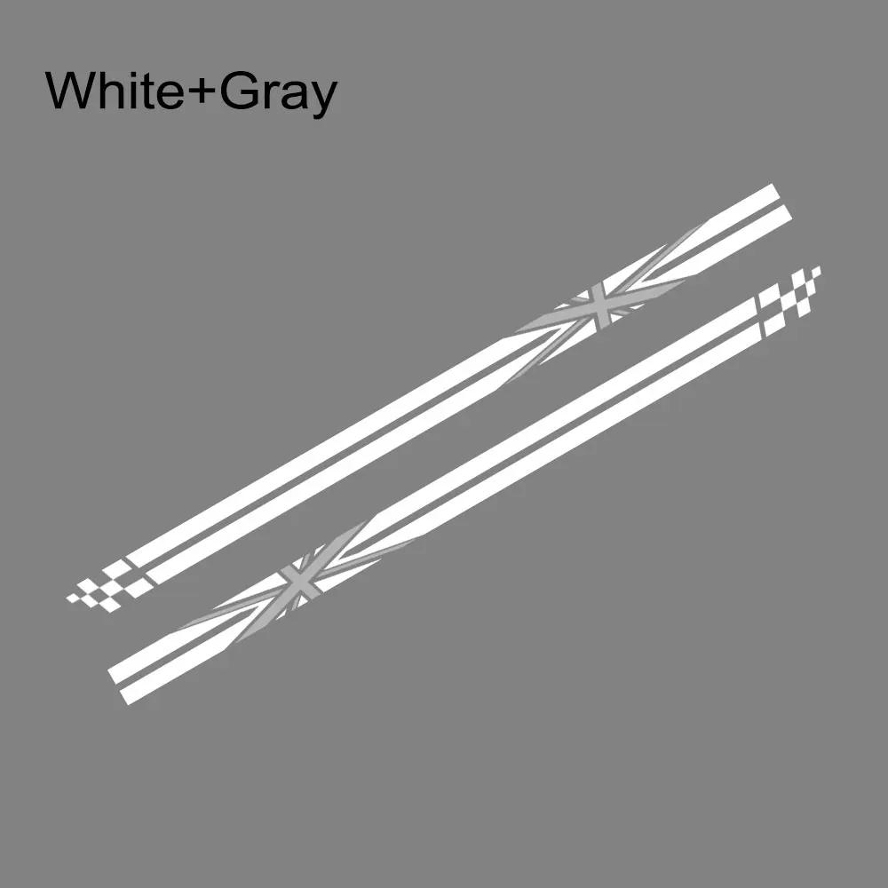 2PCS Car Door Side Stickers Union Jack Styling Decoration Decal For Mini Cooper S JCW R55 R56 R60 R61 F54 F55 F56 F60 Countryman