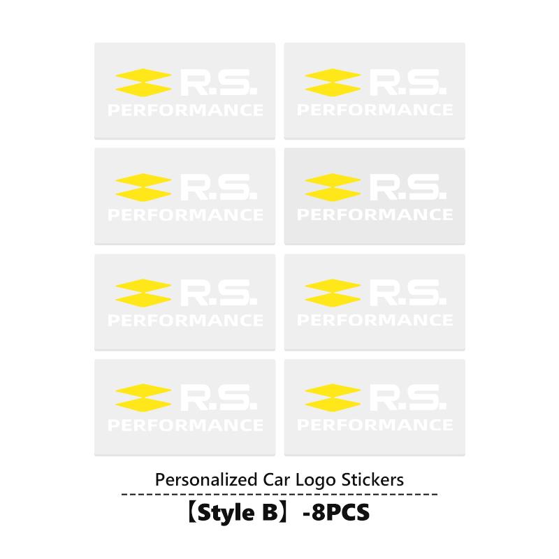 Car Logo Emblem Rear Trunk Stickers Badge Accessories For Renault Clio Kadjar Espace Symbol Dacia RS Megan Scenic Logan Laguna NN40