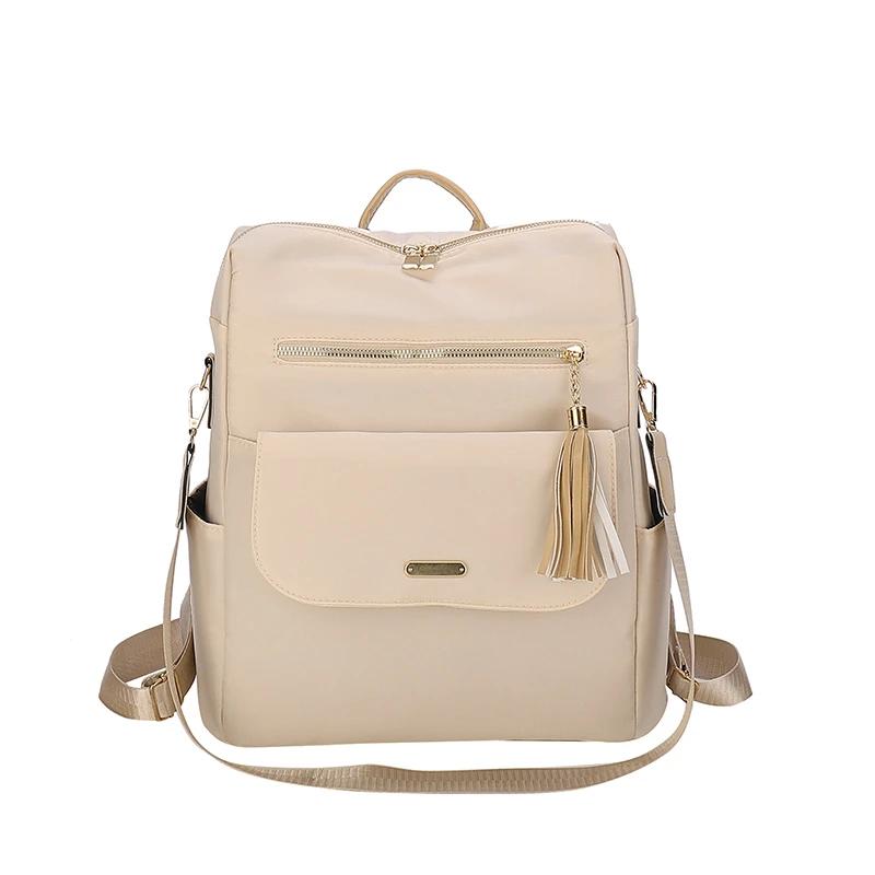 

Швейные рюкзаки для женщин внутреннее отделение Мягкая спинка Кисточка Дизайн сумки мода