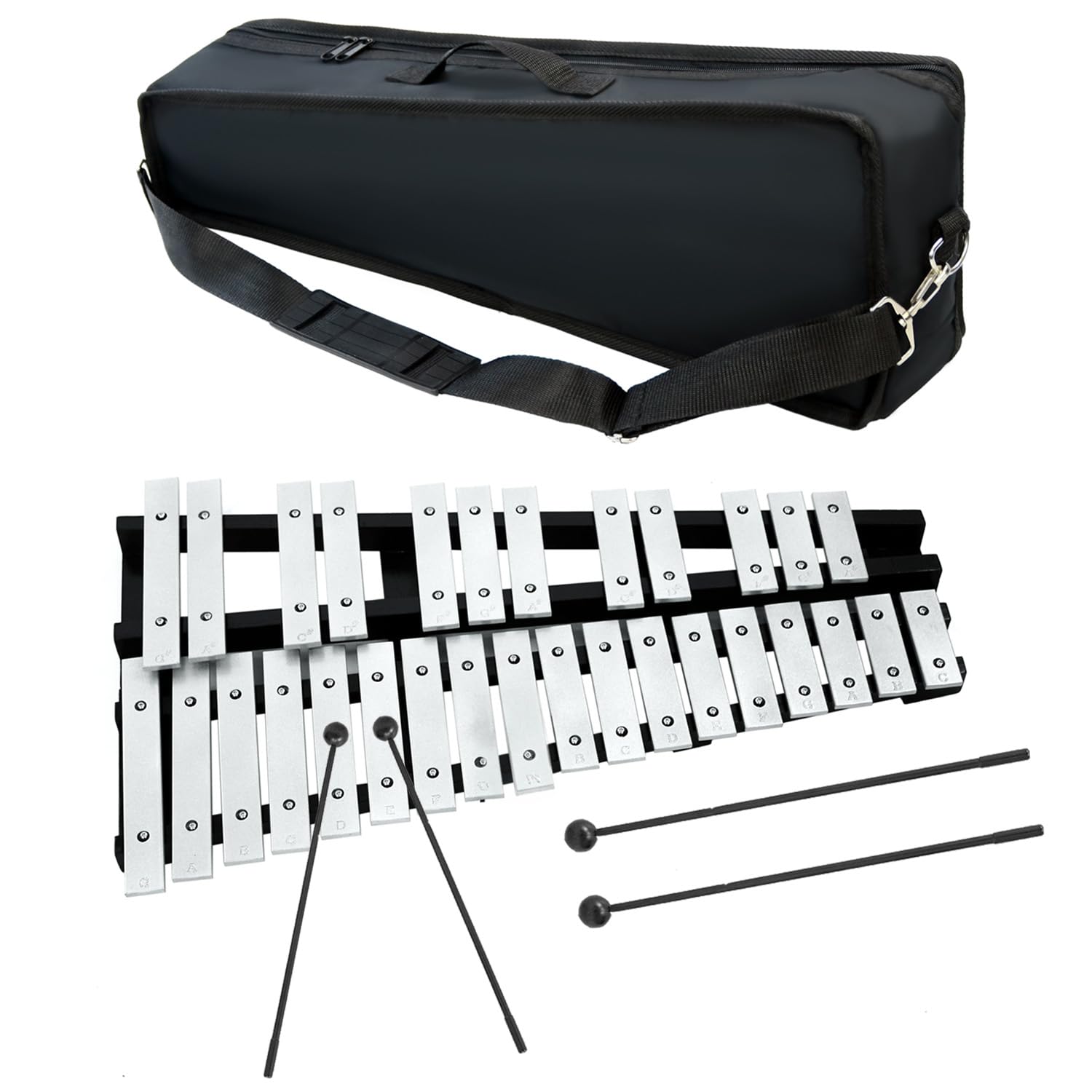 

BQKOZFIN Tabletop 30 Складная сумка для хранения на 4 предмета Школьная выставка Glockenspiel, Звуки, Glockenspiel, Маллеты, Подставка, В комплекте, Представление, Концерт, Сольный концерт,