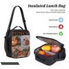 3Pcs Punch Monkey merch Backpack Set for Children Pencil Boxes Bookbag Sets with Lunch Box For School Students Daypack