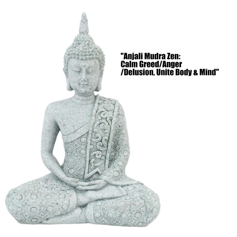 Resin Buddhas Figurines Buddhas Statues Ornament for Home Office Decors Buddhas Sculpture Housewarmings Gift Buddhas Decors