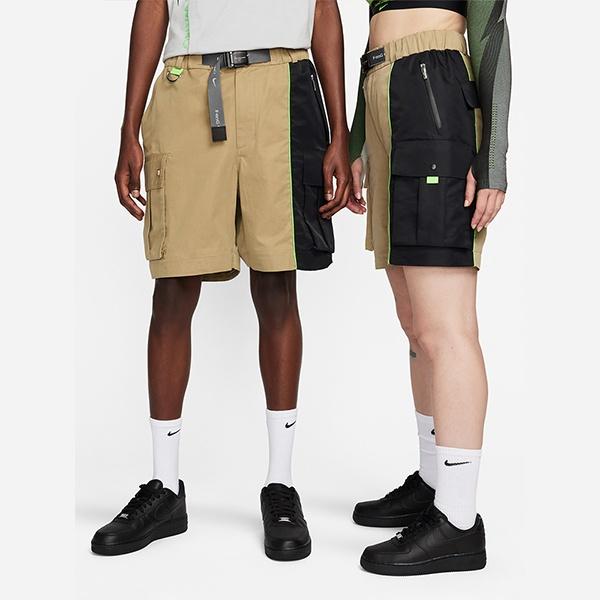 Nike Pantaloni Cargo Convertibili X Feng Chen Wang Pro Taglia Asiatica 'Khaki Nero' Uomo DV4005-255
