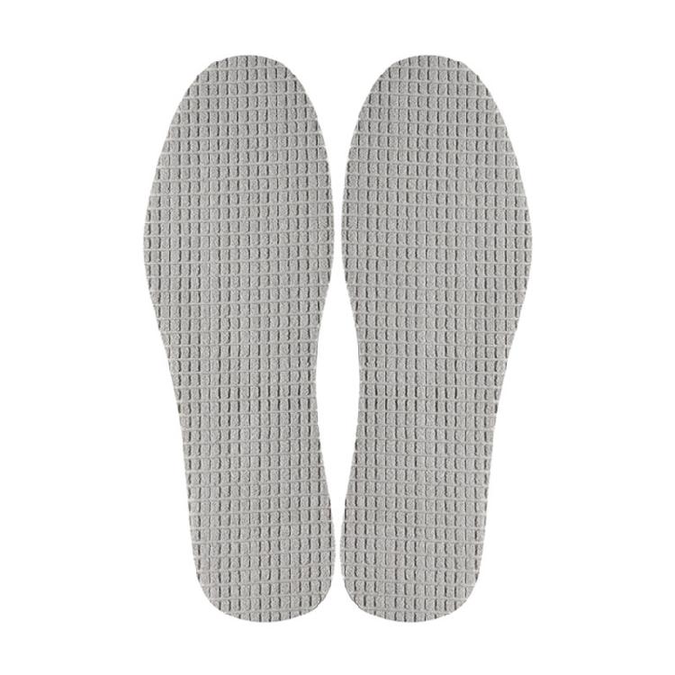 4 Pairs Odor Resistant Terry Cloth Latex Insoles Lightweight Design Shoe Inserts Cushion for Barefoot Shoes Size 35-46