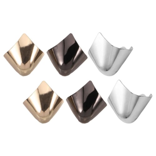 FOMIYES Metal Toe Caps, Shoe Protection, Solid Color High Heel Toe Caps, Elegant High Heel Tip Covers, Durable Shoe Tip Caps for Repair and Decoration