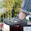 Summer Men's Sandals Classic  Leather Sandals Fashion Outdoor Hiking Shoes Light Breathable Non-slip Sneakers
