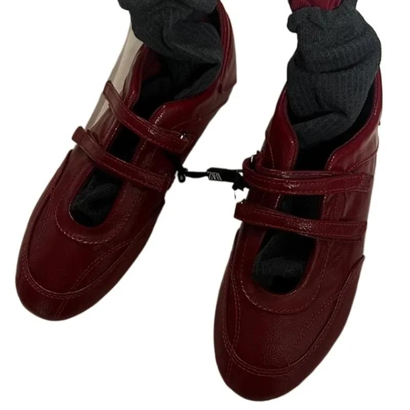 Ladies Shoes Retro Women's Flats Fashion Round Toe Casual Flat Shoes New Best Seller Shallow Flat Low Heels