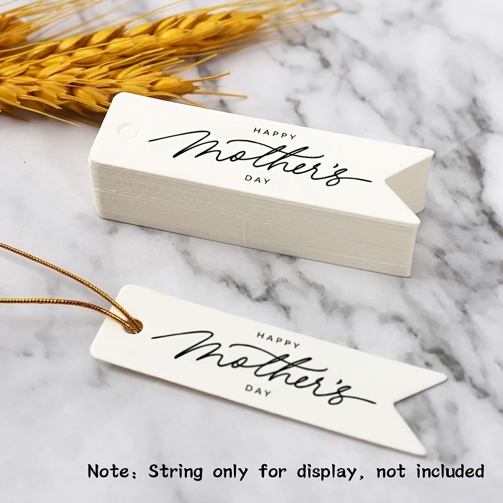 100pcs Happy Mother'S Day Gift Tags, Mother'S Day Hanging Labels for DIY Crafts Mother Party Gift Wrapping
