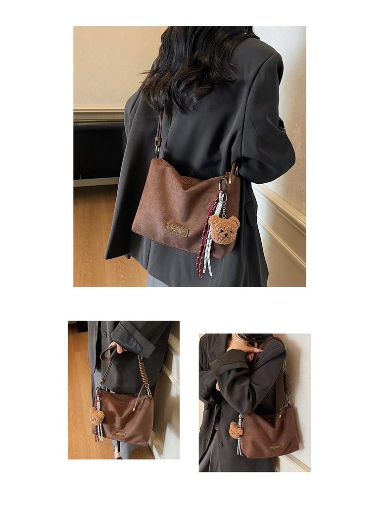 2025 Minimalist Retro Suede Crossbody Shoulder Bag for Women