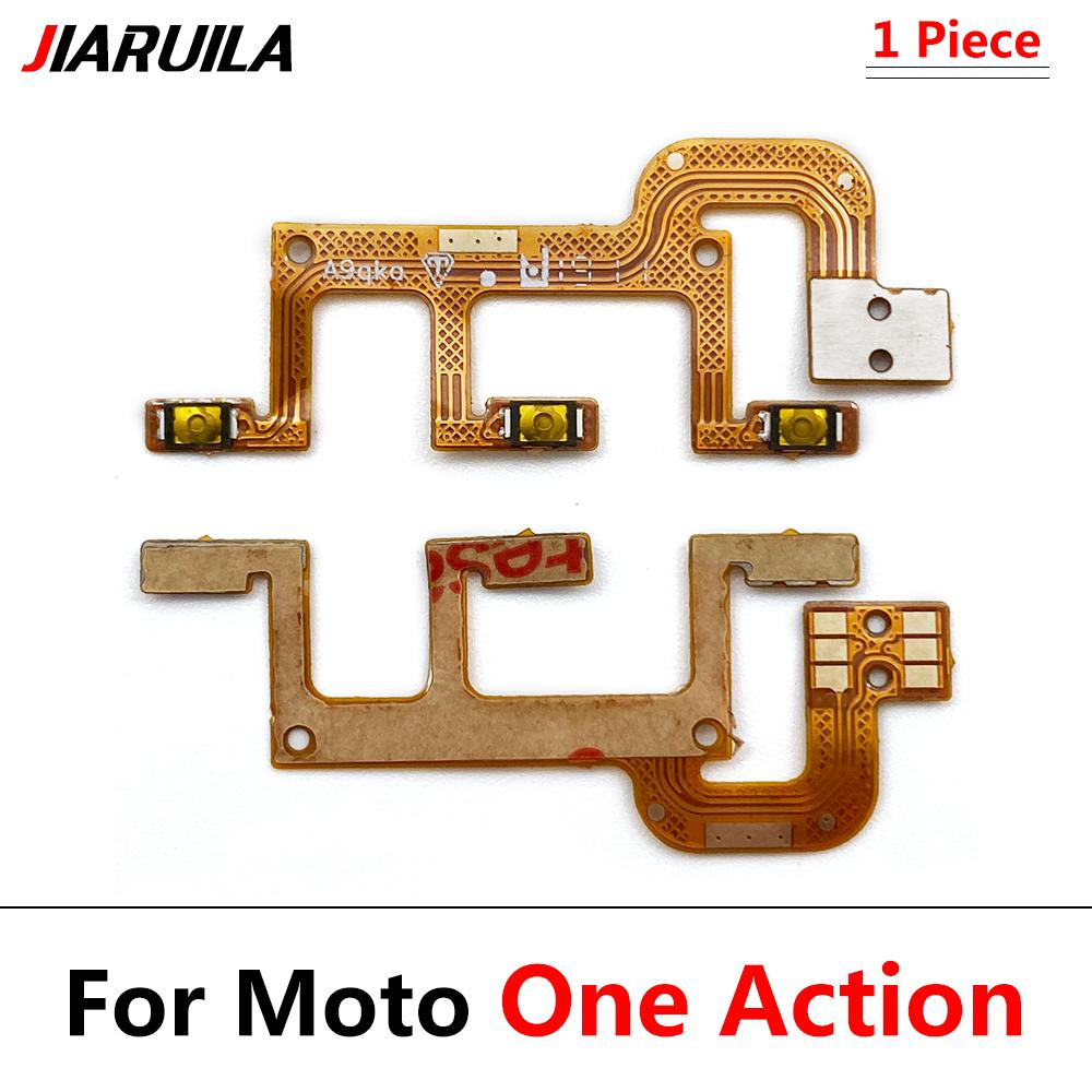 30Pcs, Power on/off Volume Key Button Flex For Motorola Moto M C E4 E3 Z3 Plus Play X3 X2 X Play One Hyper Action vision Zoom