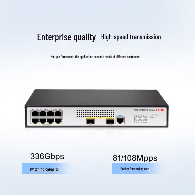 

H3C S5130V2-10P-LI Enterprise Layer 3 Managed Gigabit Switch