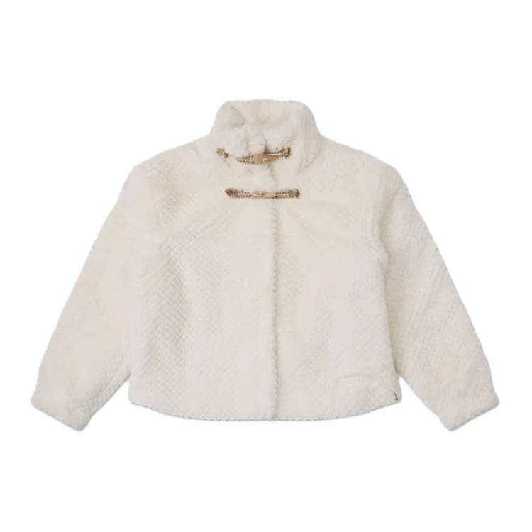 

New Converse FW23 Velvet feel Coat Women s Milk White 10026811-A01 L