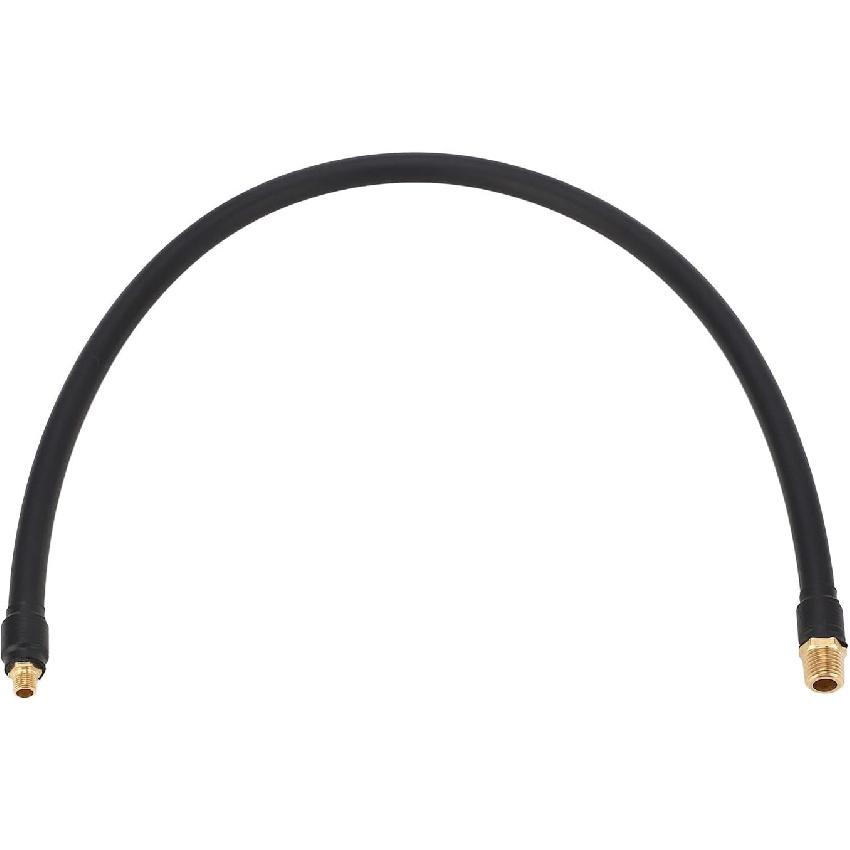 Tissting Tire Inflator Extension Hose 60cm Air Pump Tube with 5/16‑32 Male NPT and 1/4 Inch NPT Brass Fittings, 170psi Air Compressor Chuck Adapter