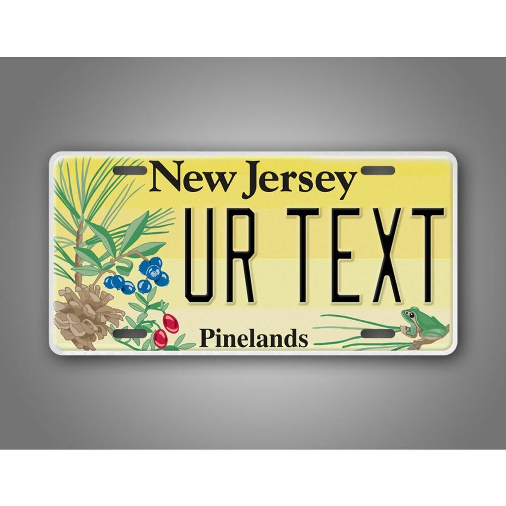Personalized New Jersey Pinelands Garden State Metal Sign Wall Art Home Decor