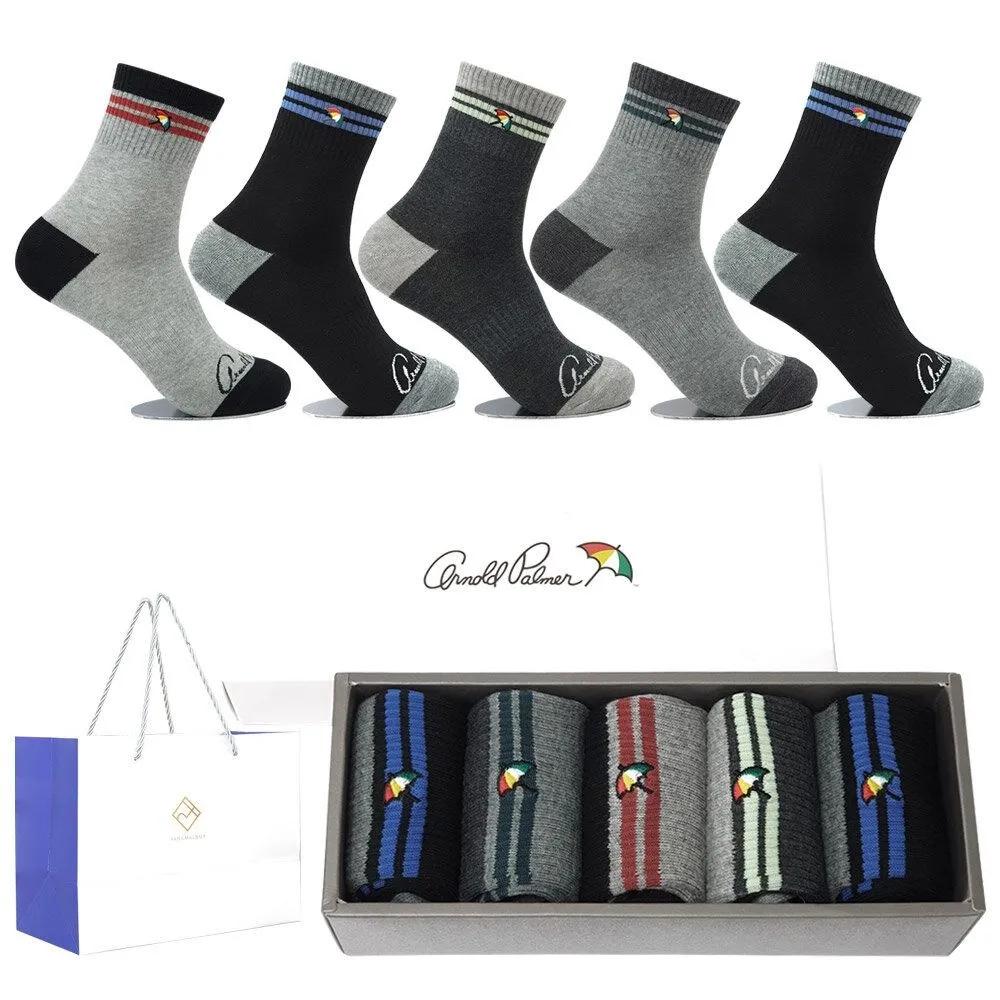 Arnold Palmer Men's Sock Gift Set Mid-Length 5 Pairs MSP005 Men's Sock Gift Set