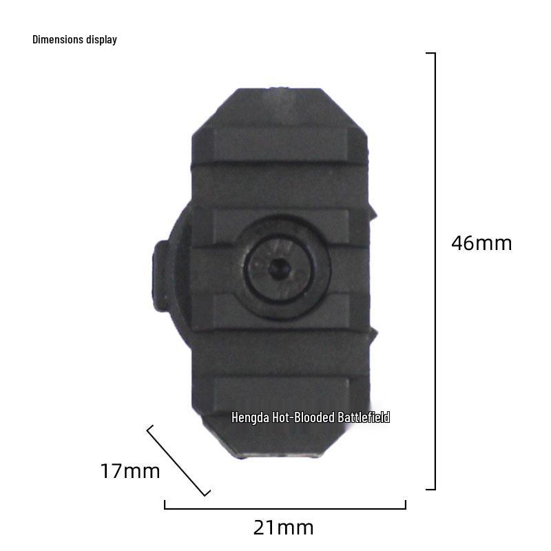FAST Tactical Helmet Rail with 360° Rotating 20mm Picatinny Nylon Bracket