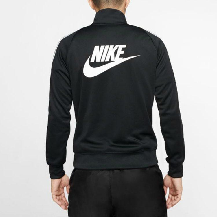 Nike Sweatshirts Men's Black Stand Collar Moderate Regular CJ4393-010