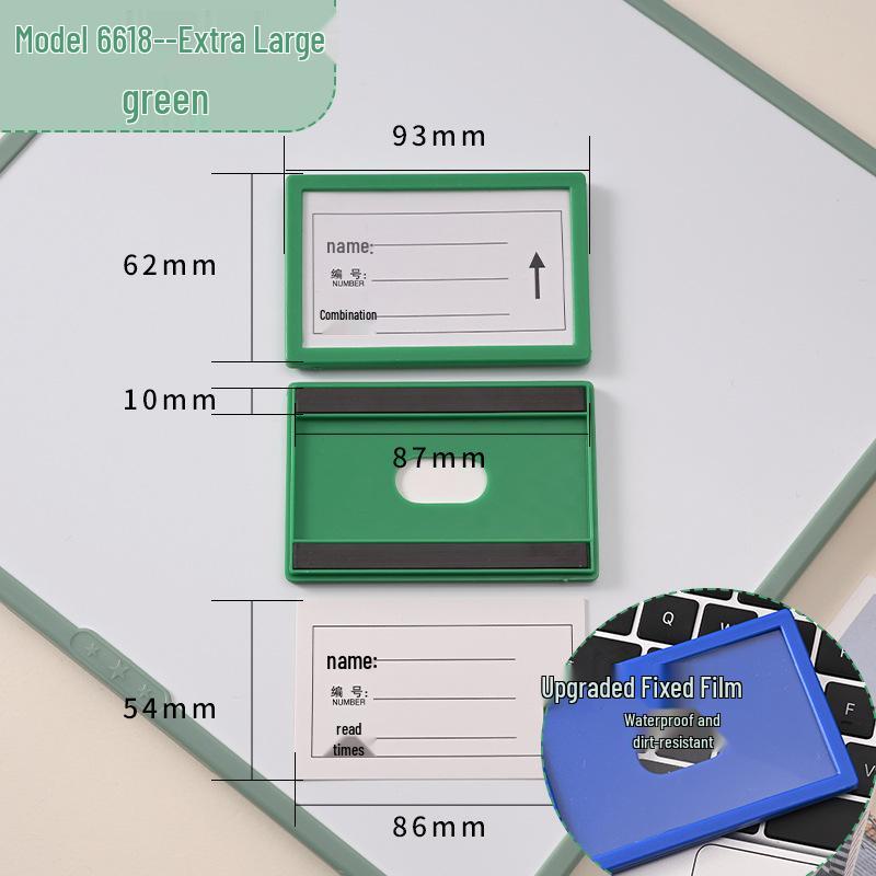 Magnetic Label Holder for Whiteboard & File Cabinets - Warehouse & Partition Name Sign Stickers