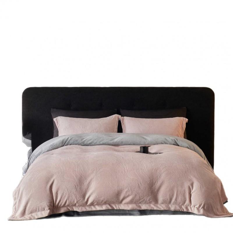 Soft Luxury Winter Plush Bedding Set All-Season Warm Duvet Cover Striped Solid European Chinese Style 1.5m 1.8m 2.0m