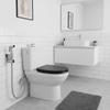 Handheld Toilet Bidet Faucet Sprayer Hand Sprayer Shower Head Self Cleaning No Punch Stainless Steel Bathroom Bidet Spraye Set
