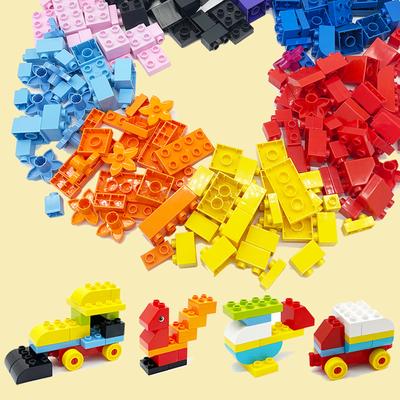 Velké kostky Velkoobchodní sada stavebních kostek pro děti Batolata 186 dílů Kreativní dárky pro holky kluky Kompatibilní Duplo Zvířecí hračky