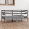 VidaXL Solid Pine Wood 2-Seater Garden Sofa Patio Sofa Outdoor Sofa Patio Furniture Furniture 3082389