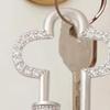 Decorative Buckle Cross Turnbuckle Clasp with Clear Rhinestones Easy Screw Locking Jewelry Connector Bracelets Necklaces Keychains DIY