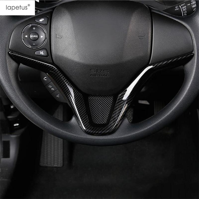 For Honda Vezel HR-V 2014 - Handle Bowl Steering Wheel Gear Window Lift AC Air Panel Cover Trim Carbon Fiber Accessories