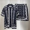 2025 Spring/Summer Trend Digital Print Men's Casual Short-Sleeve Shirt Set