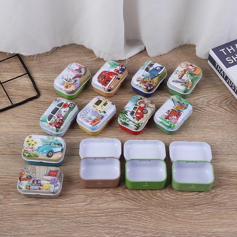 Mini Tin Metal Container Small Lovely Storage Box Candy Jewelry Coin Case Mini Tin Metal Container Small Lovely Storage Box Candy Jewelry Coin Case