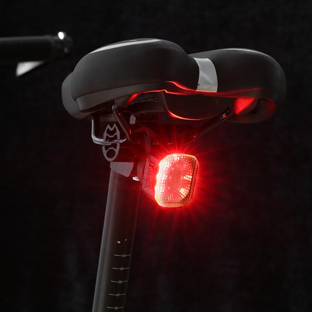 Bike Tail Light Brake Sensing USB Rechargeable Bike Rear Light Waterproof Cycling Safety Warning Light for Night Riding